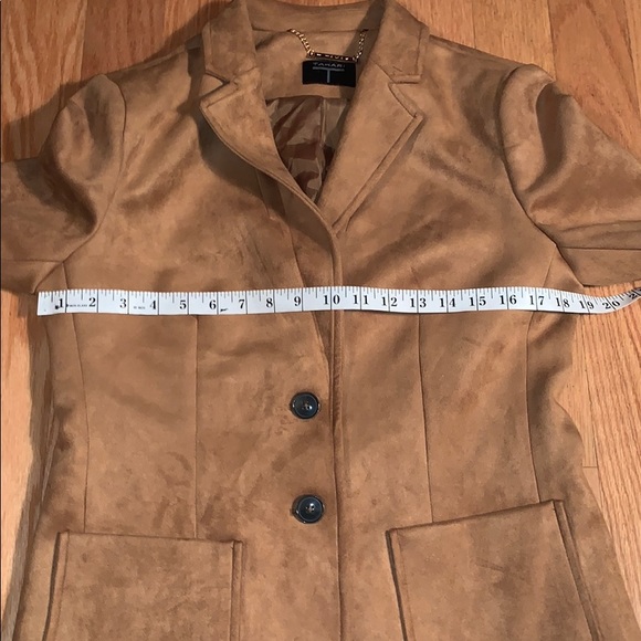 T Tahari Faux Leather Blazer - Picture 10 of 11